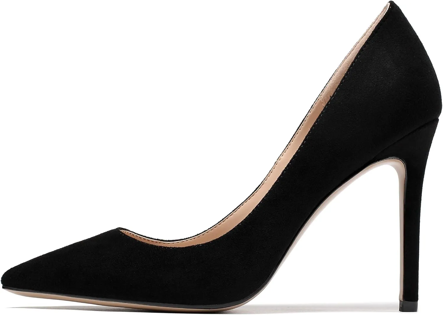 Eldof Women's Classic Dress Pumps Shoes, Sexy Pointed Toe 4" Stiletto High Heels, Office Formal Slip On Size 5-13