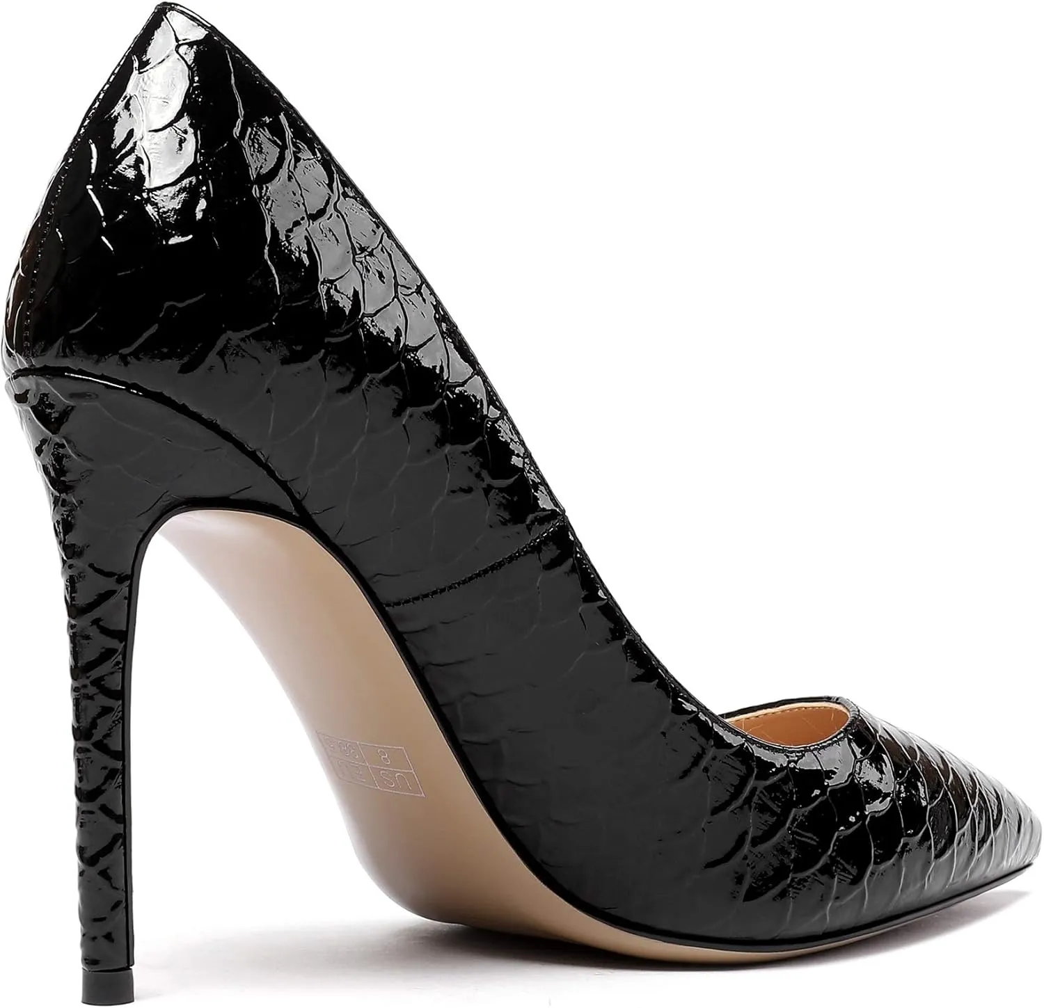 Eldof Women's Classic Dress Pumps Shoes, Sexy Pointed Toe 4" Stiletto High Heels, Office Formal Slip On Size 5-13