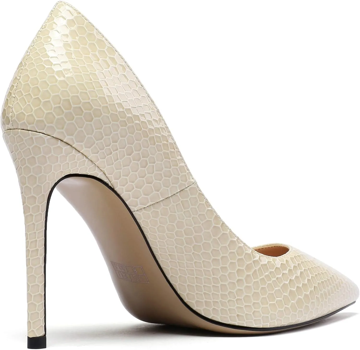 Eldof Women's Classic Dress Pumps Shoes, Sexy Pointed Toe 4" Stiletto High Heels, Office Formal Slip On Size 5-13