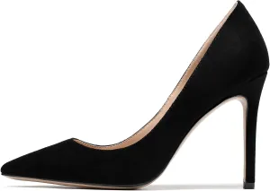 Eldof Women's Classic Dress Pumps Shoes, Sexy Pointed Toe 4" Stiletto High Heels, Office Formal Slip On Size 5-13