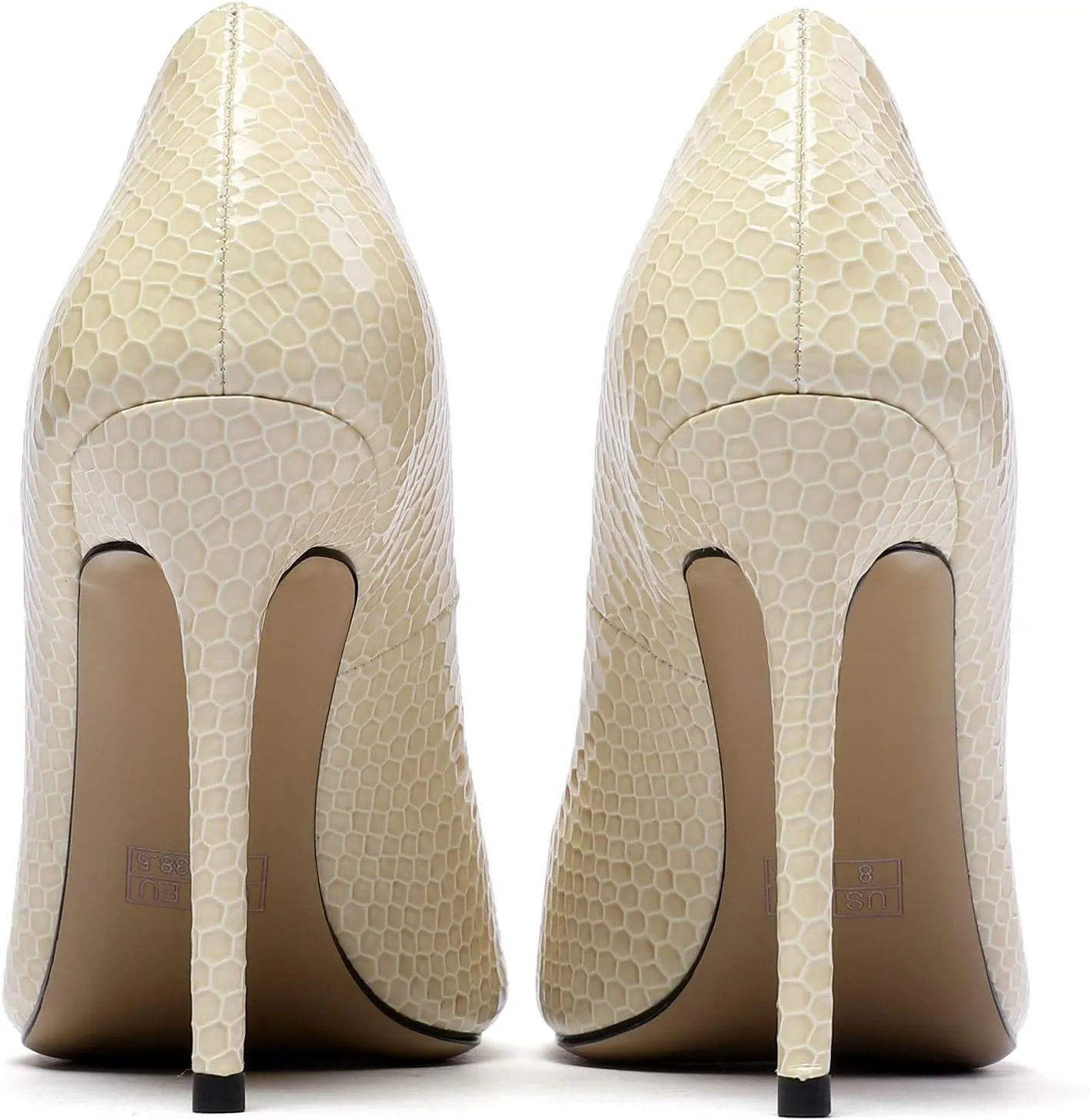 Eldof Women's Classic Dress Pumps Shoes, Sexy Pointed Toe 4" Stiletto High Heels, Office Formal Slip On Size 5-13