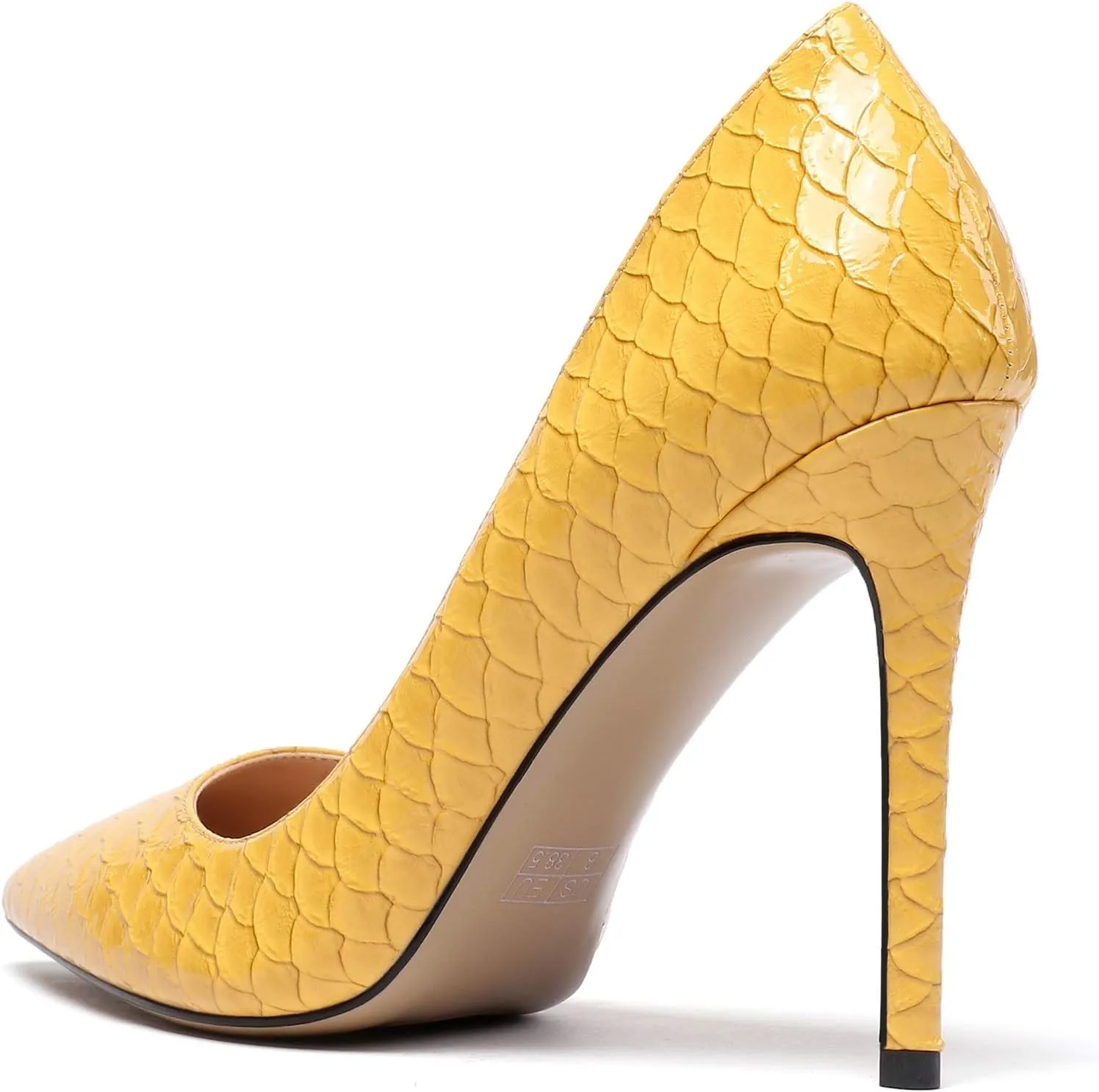 Eldof Women's Classic Dress Pumps Shoes, Sexy Pointed Toe 4" Stiletto High Heels, Office Formal Slip On Size 5-13