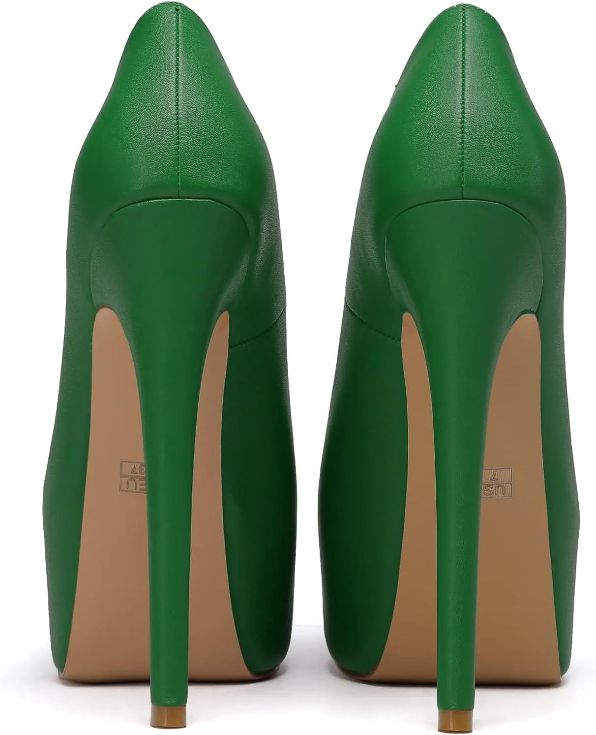 Eldof Womens High Heel Platform Pumps Round Toe Sky High Stilettoes 6" Party Dress Platform
