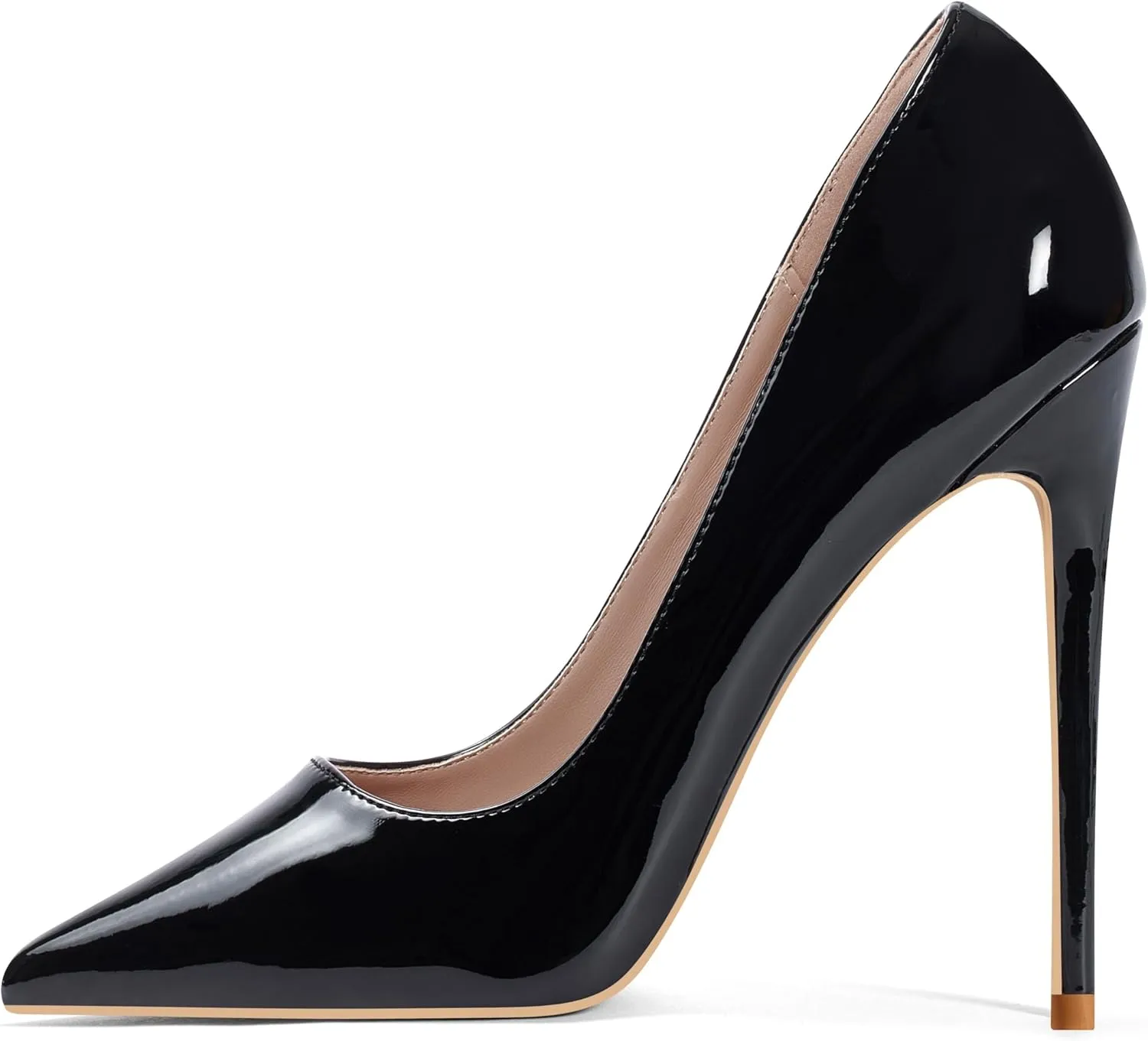 Elisabet Tang Women Pumps, Pointed Toe High Heel 4.7 inch/12cm Party Stiletto Heels Shoes Matte