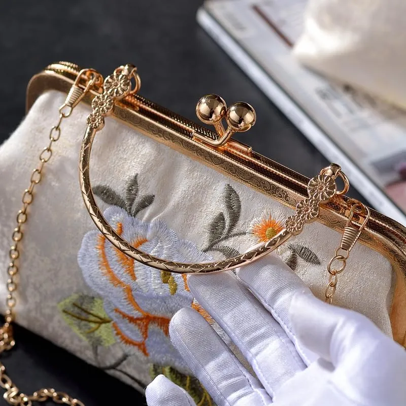 Embroidered Vintage Embroidery Bag Hanfu Ancient Style Messenger Bag Cheongsam Handbag Women's Bag