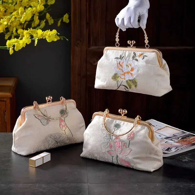 Embroidered Vintage Embroidery Bag Hanfu Ancient Style Messenger Bag Cheongsam Handbag Women's Bag