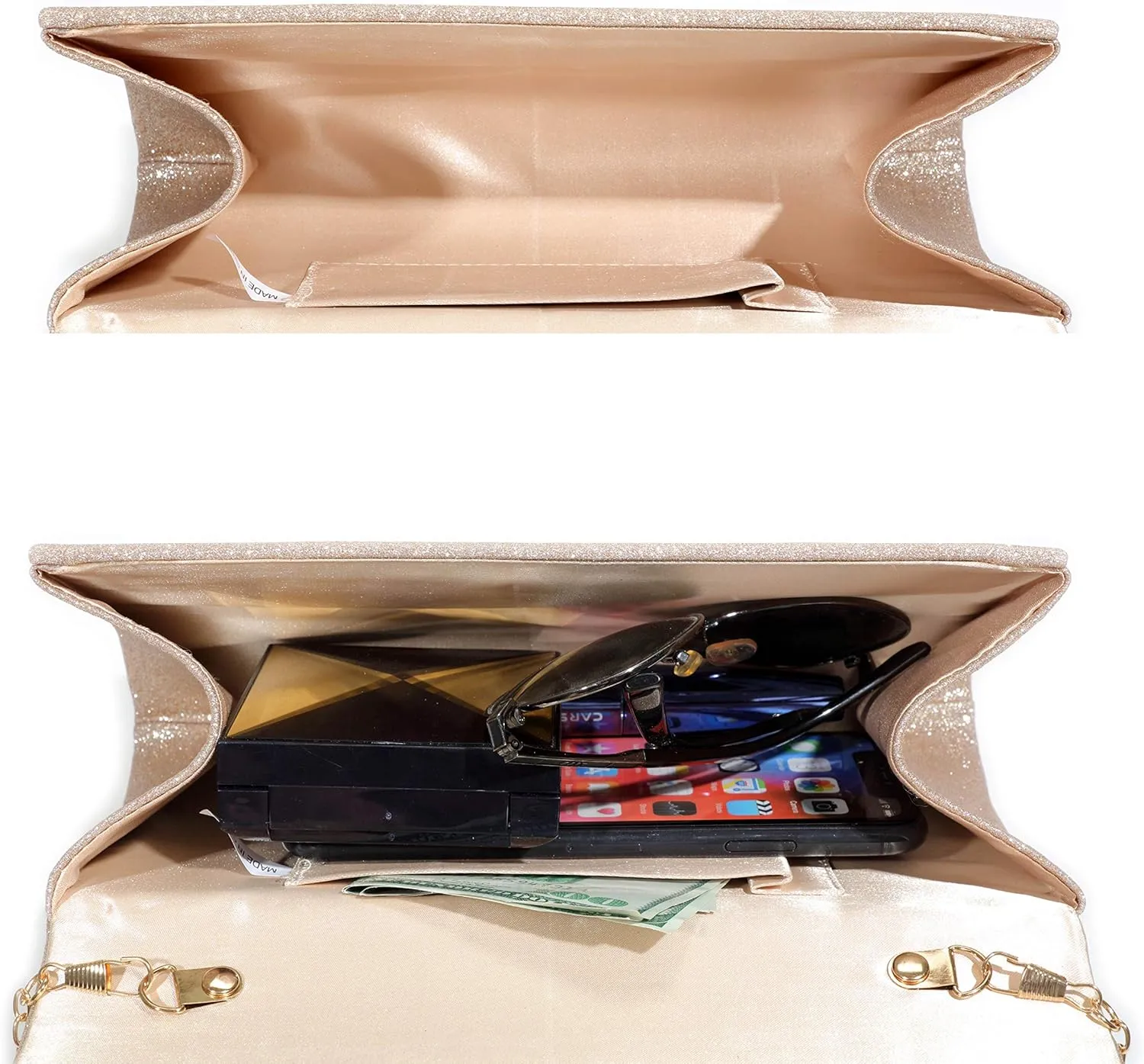 Evening Bag Clutch Purses for Women, Ladies Sparkling Party Handbag Wedding Bag Purse