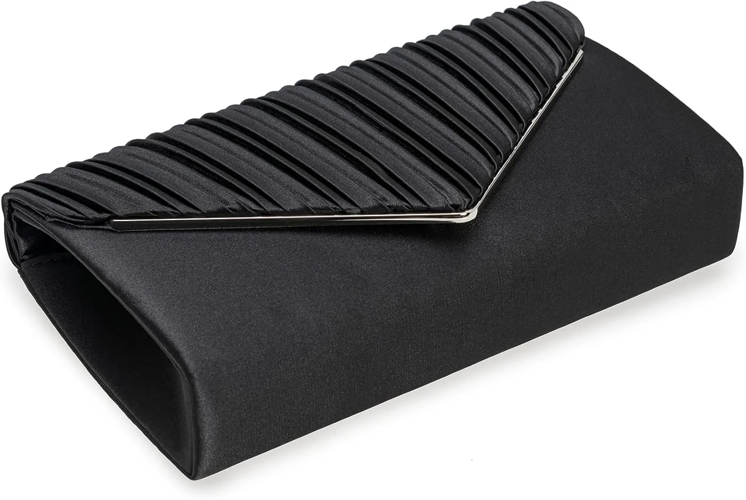 Evening Bag Elegant Women Party Handbag Pleated Satin Clutch for Wedding/Prom/Formal Events