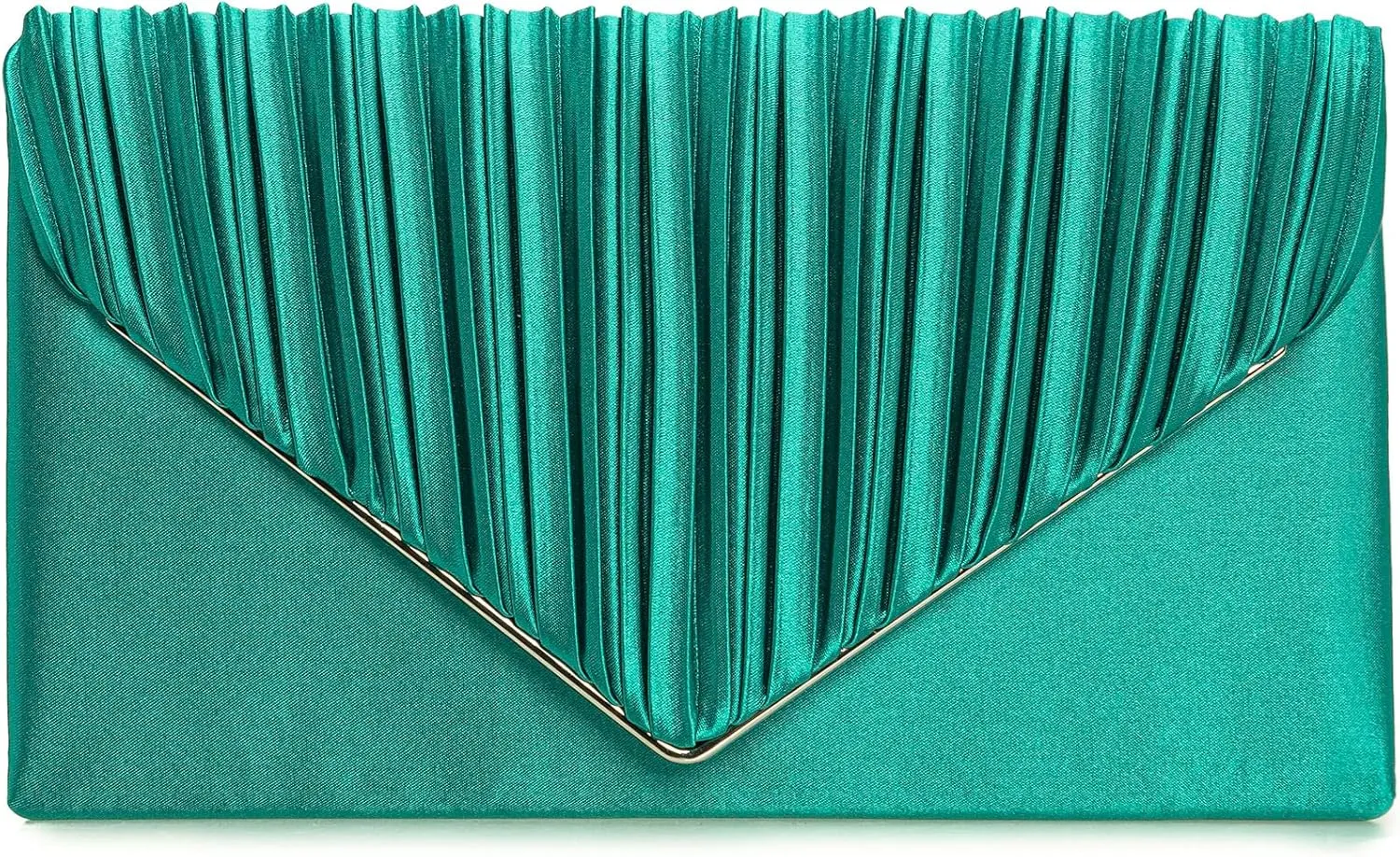 Evening Bag Elegant Women Party Handbag Pleated Satin Clutch for Wedding/Prom/Formal Events