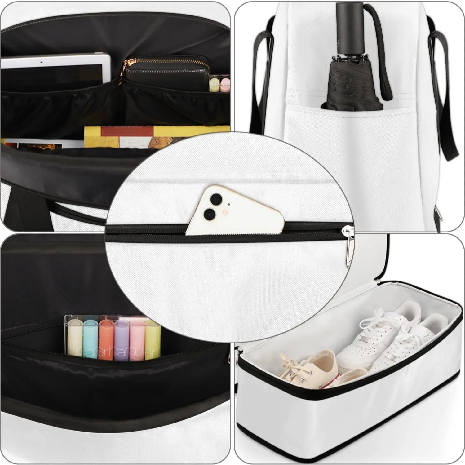 Exquisite Flora Colorful Print Travel Duffle Bag, Collapsible Travel Bag Sports Gym Bag With Shoes Compartment Weekender Bag Overnight Bag For Women Men