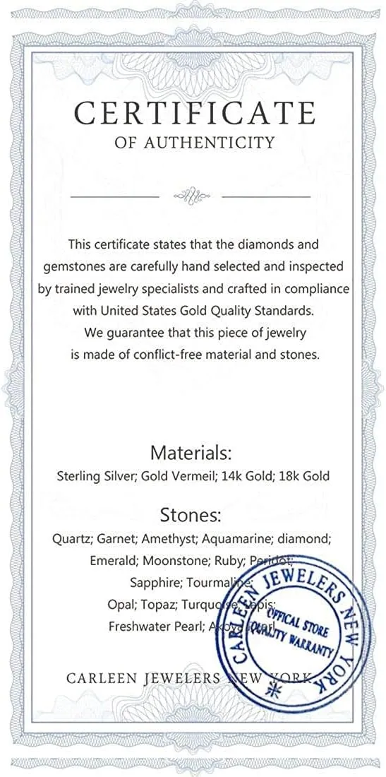 FANCIME 14K Solid White Gold Birthstone Pendant Necklace for Women with Diamond Pear Shaped Teardrop Necklace Birthday Gifts for Mom Women Sterling Silver Chain 16"   2" Extender