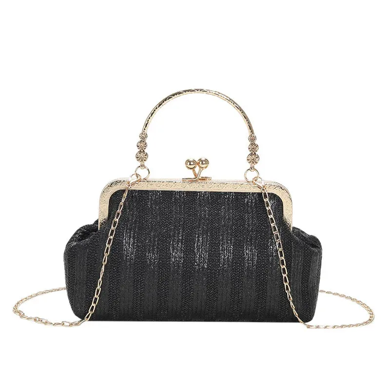 Fashion Women Evening Bag Brand Party Banquet Glitter Bag for Ladies Exquisite Wedding Clutch Handbag Shoulder Bag Chain Bolsas
