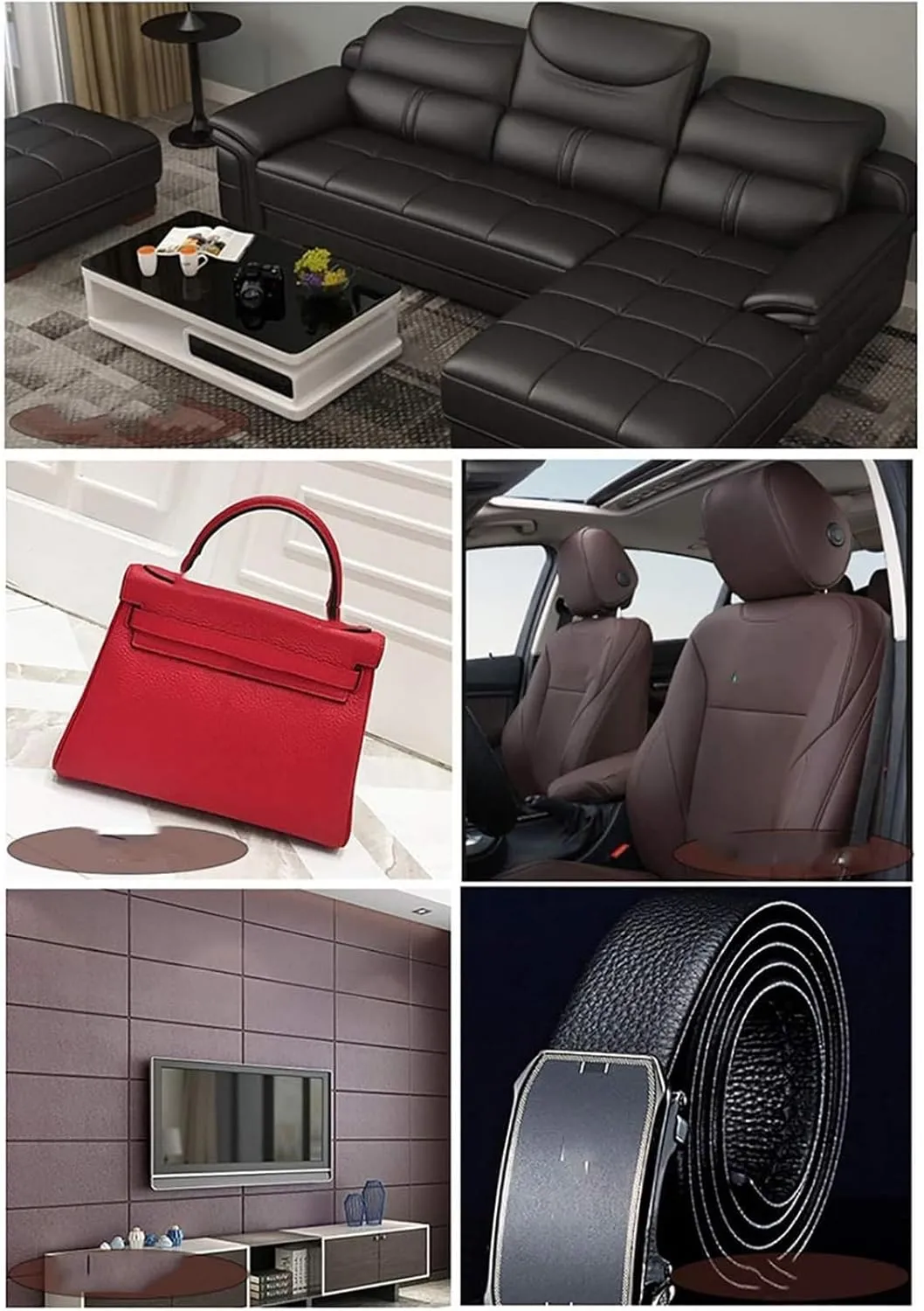 Faux Leather Fabric，Leathaire Fabric， FLeathercloth Upholstery Textured Material Leather Leatherette(1.38x9m)