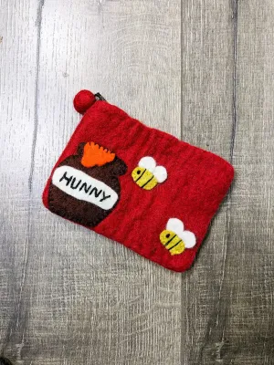 Felt Bees & Honeypot Purse