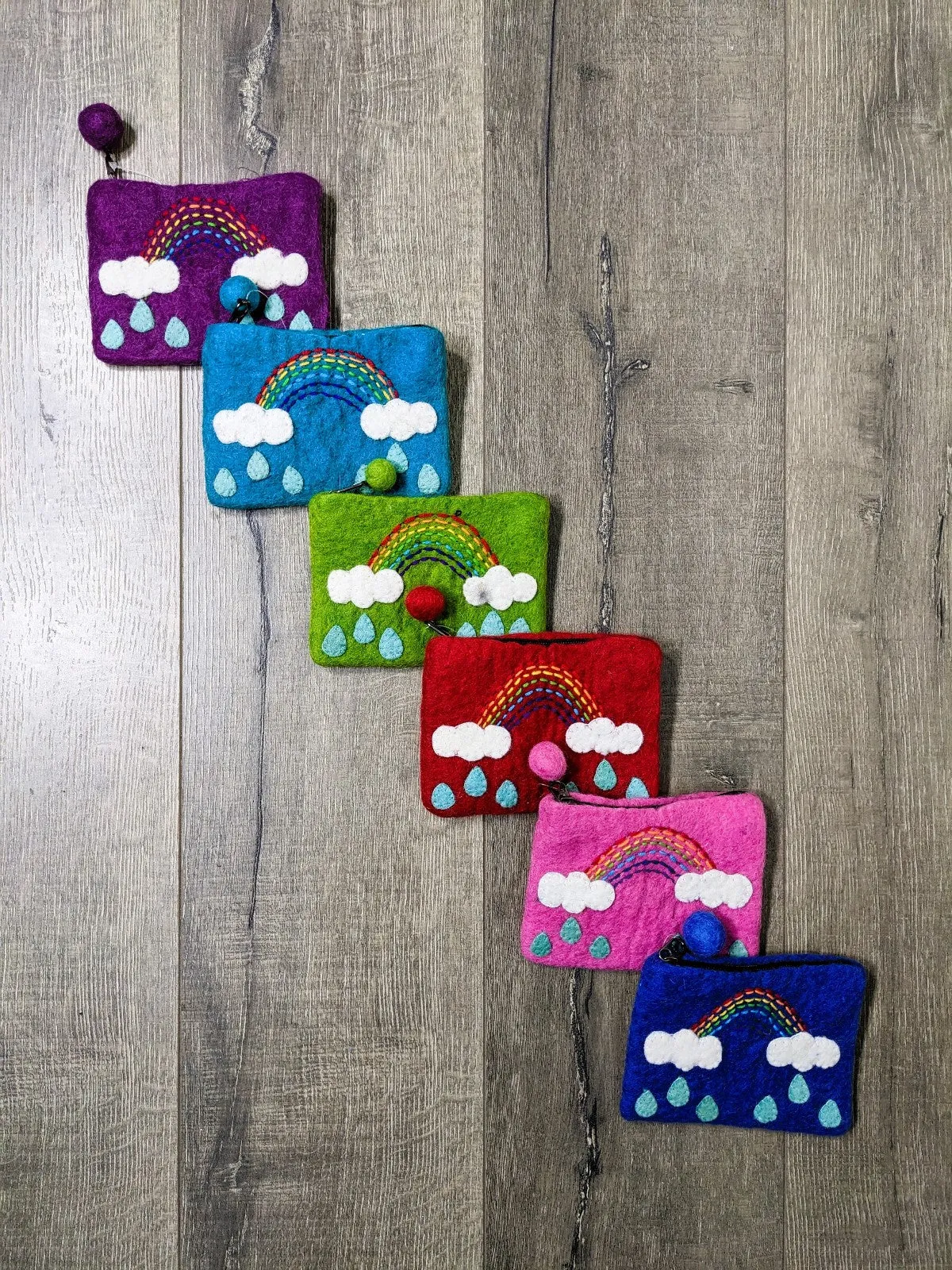 Felt Rainbow Purse