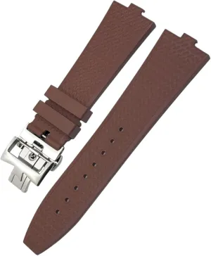 FKM Senior Fluorine Rubber Watchband For vacheron constantin 4500V 5500V 7900 Watch Strap vc Convex Mouth 7mm watch accessories
