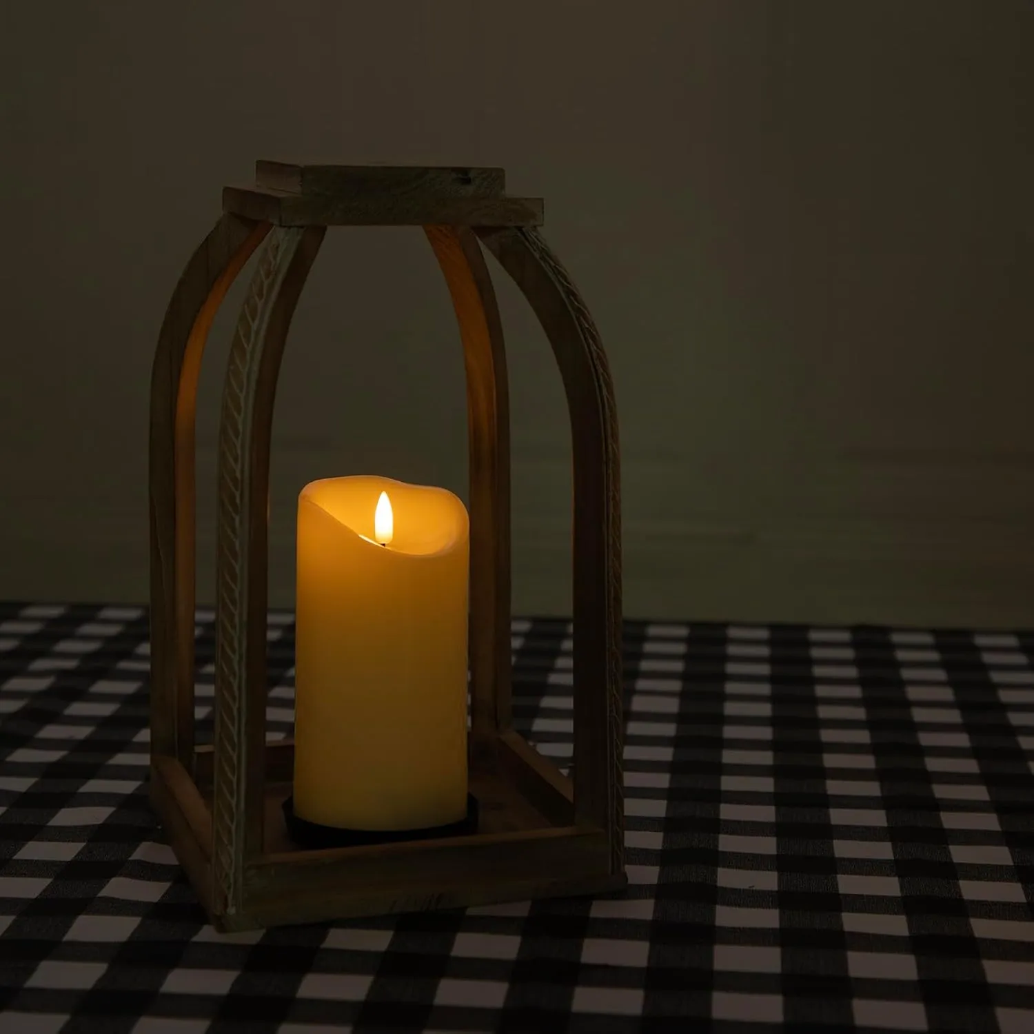 Flickering Flameless Candles with Remote, Battery Operated Candles with Timer, Set of 3 LED Pillar Candles for Wedding, Home Decor (Ivory)