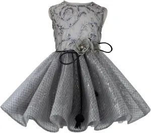 Flower Girl Dress Ruffle Satin Lace Tulle Beads Flower Decoration Toddler Wedding Birthday Party Evening Dress