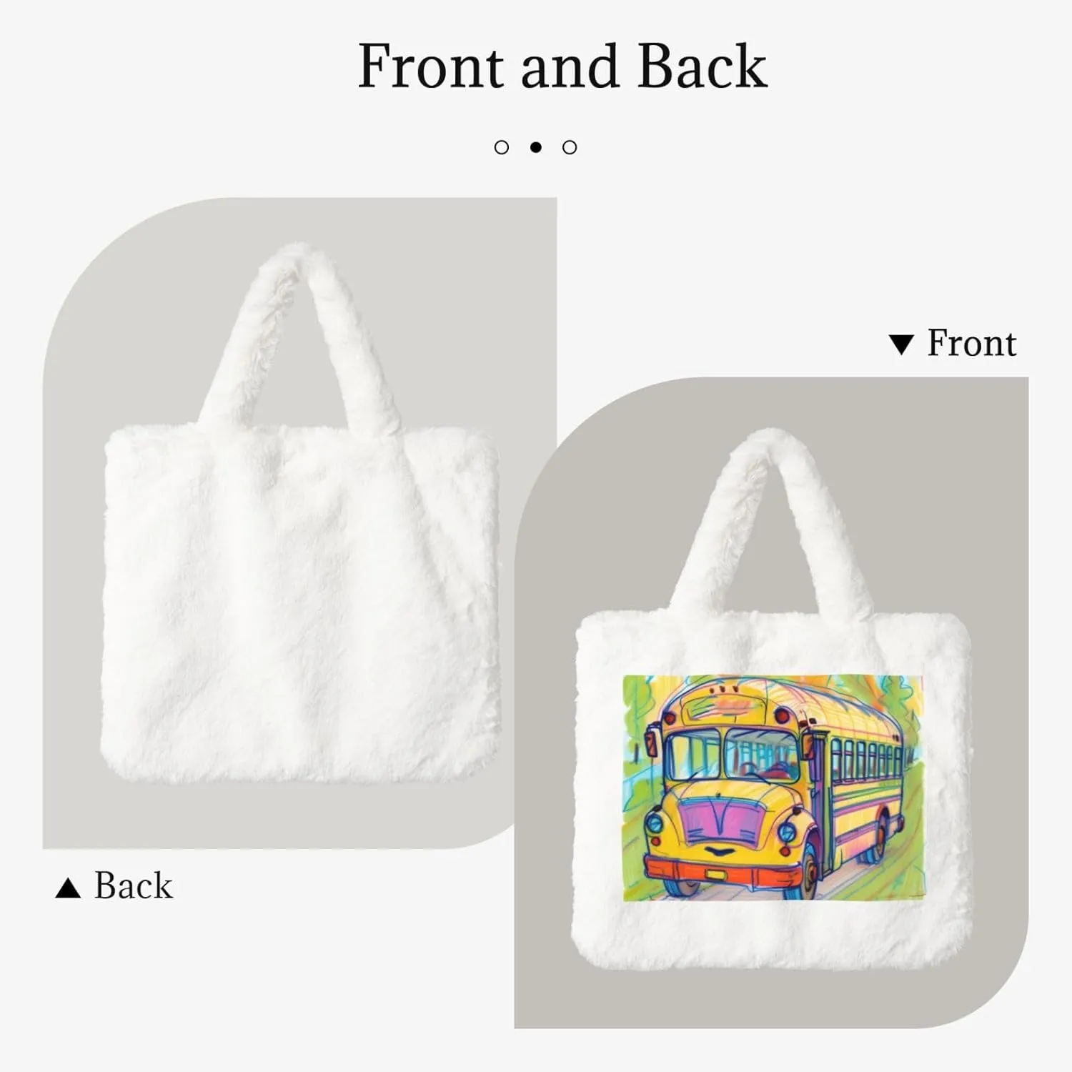 Fluffy Tote Bag for Women Plush Shoulder Purses Ladies Faux Fur Bag Top Handle Satchel Handbag Fall Winter