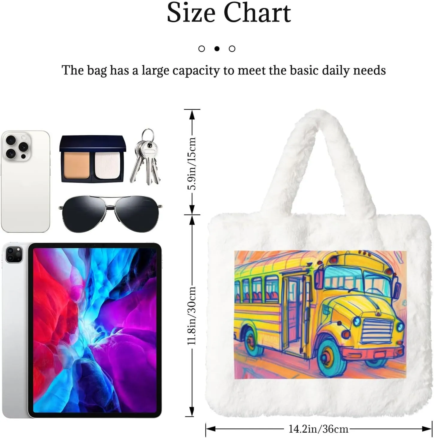 Fluffy Tote Bag for Women Plush Shoulder Purses Ladies Faux Fur Bag Top Handle Satchel Handbag Fall Winter