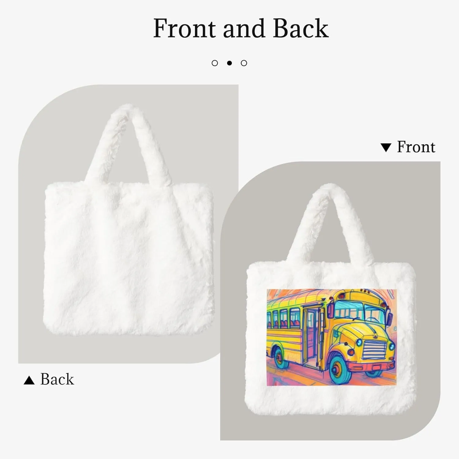 Fluffy Tote Bag for Women Plush Shoulder Purses Ladies Faux Fur Bag Top Handle Satchel Handbag Fall Winter