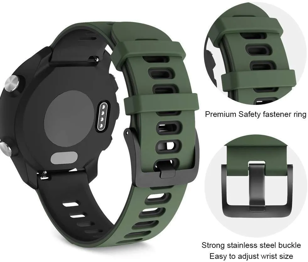 For Garmin Vivoactive 3 Band/Galaxy Watch 3 41mm 20mm Silicone Replacement Band For Galaxy Watch 4 40mm 44mm/Active 2/ Forerunner 645 Watch Band
