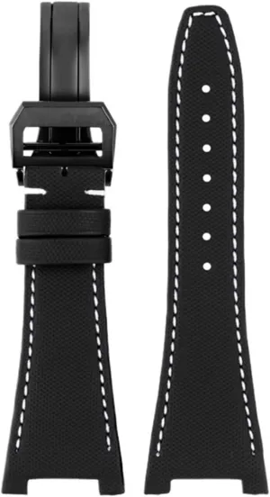 For IWC Ingenieur Family IW500501 IW378507 Watch Strap Concave Interface Bracelet Waterproof Cowhide Bottom Nylon Watchbands