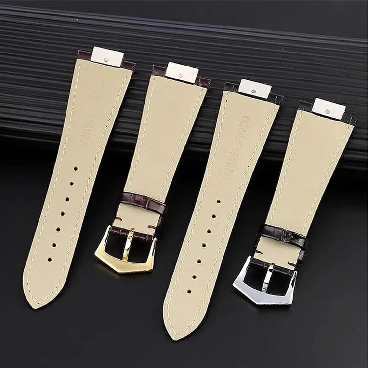For Patek Philippe Genuine Leather Watch Belt 5711 5712g Nautilus Watch Strap Special Interface 25mm*13mm Men Watchbands