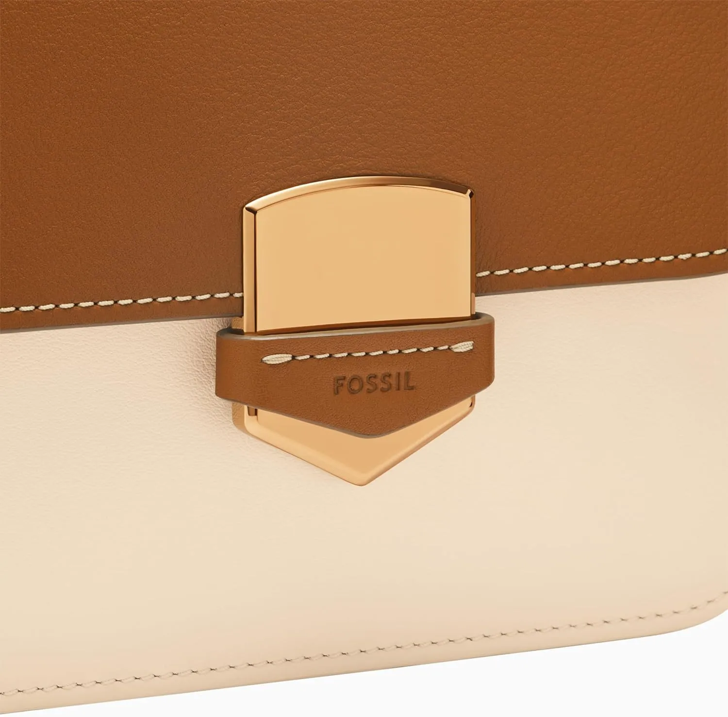 Fossil Women's Lennox Leather Flap Crossbody Bag
