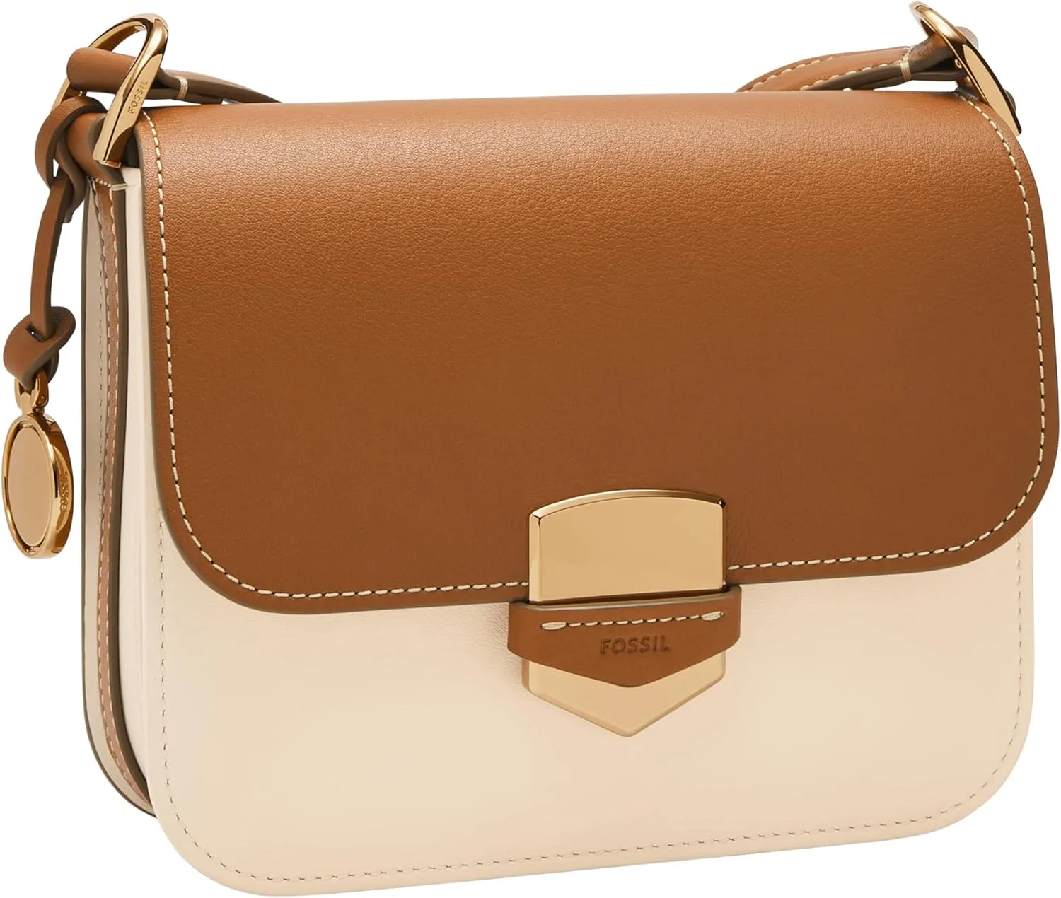 Fossil Women's Lennox Leather Flap Crossbody Bag