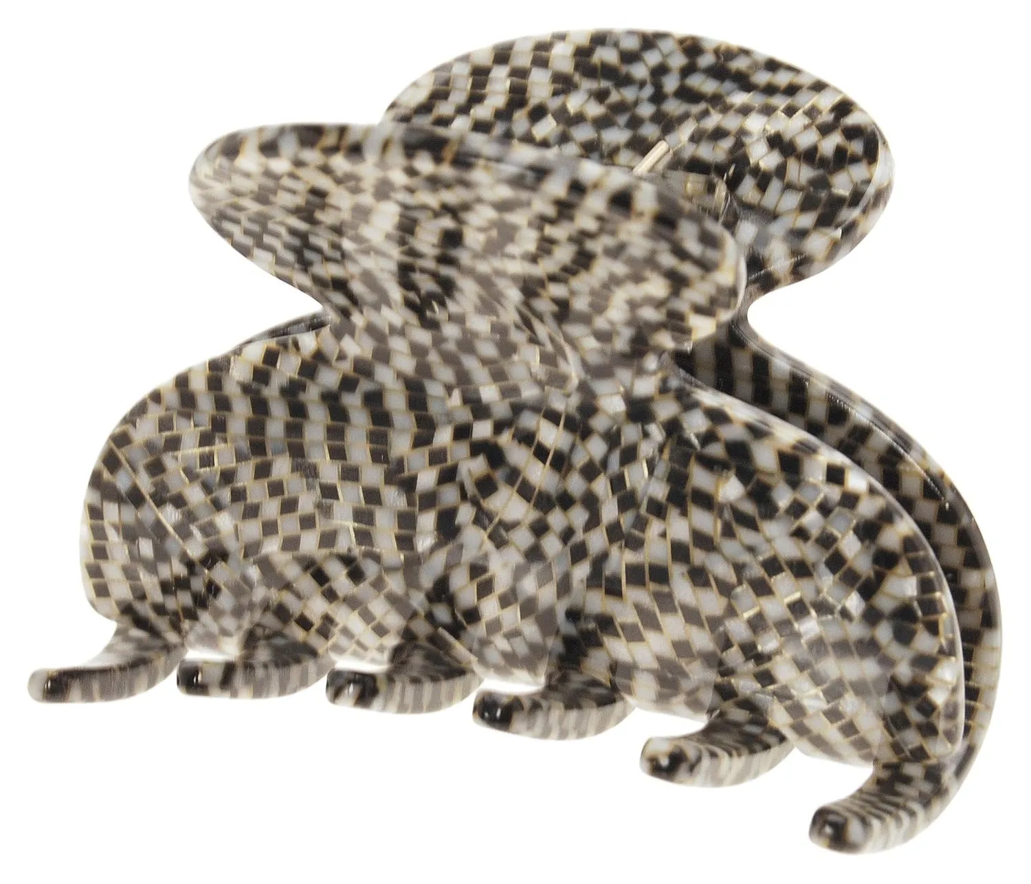 France Luxe Small Couture Claw Clip - Opera Silver
