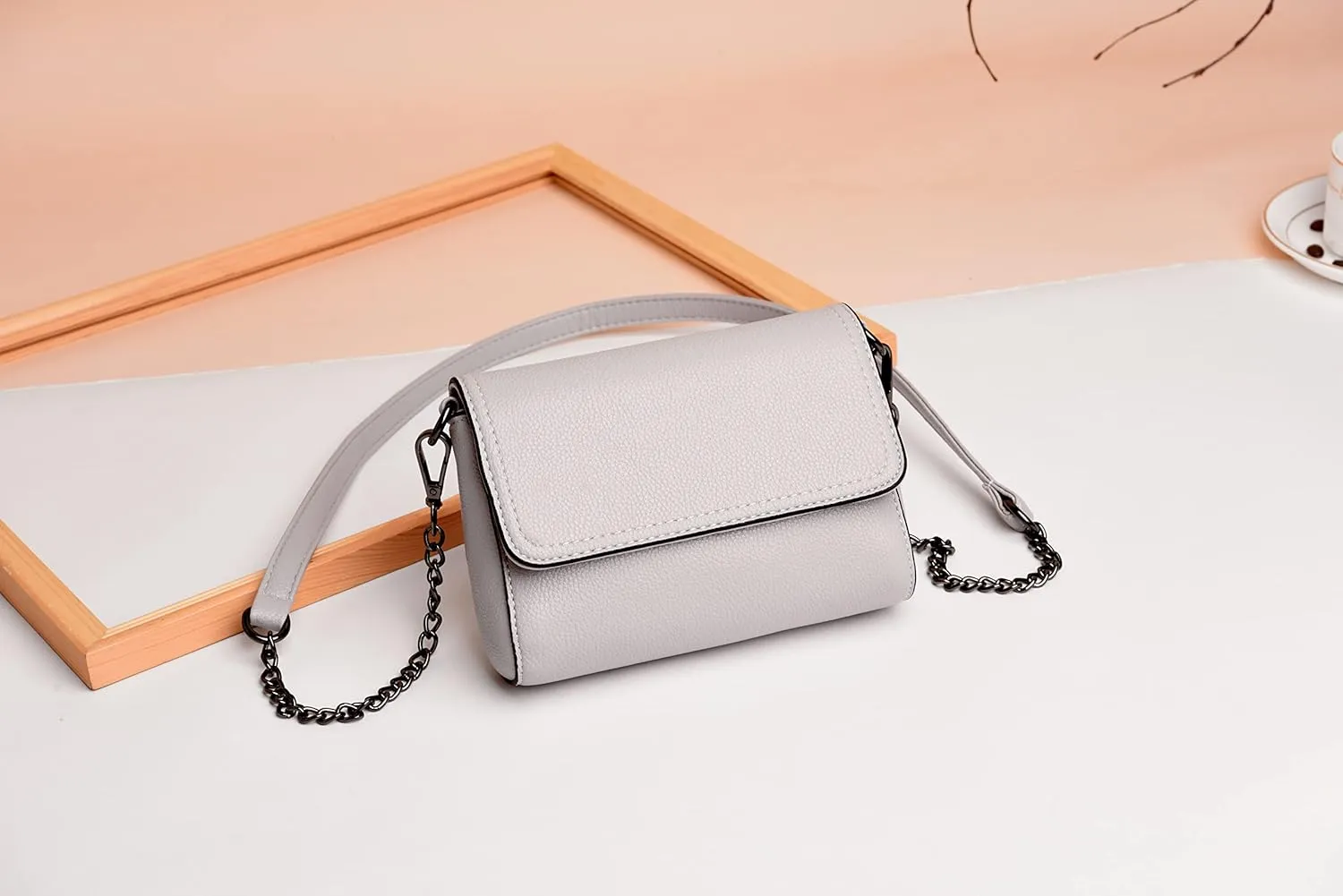 FSD.WG Crossbody Bagfor Women,Leather Ladies Shoulder Purses, Mini Shoulder Bag,Phone Wallet Purse for Women