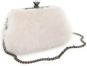 Fur Story Tote Bag Faux Fur Purses for Women Plush Handbag Fuzzy Shoulder Bag Big Capacity Black Purse for women’s Girls
