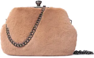 Fur Story Tote Bag Faux Fur Purses for Women Plush Handbag Fuzzy Shoulder Bag Big Capacity Black Purse for women’s Girls