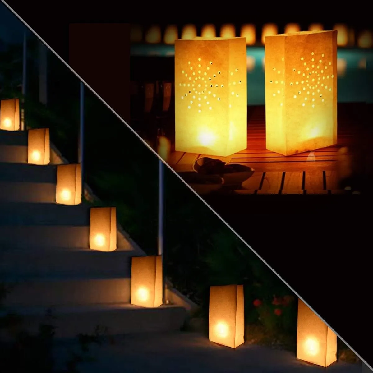 GameXcel LED Tealight Candles, 30 Pack Battery Operated Flickering Tea Lights, White, Plastic