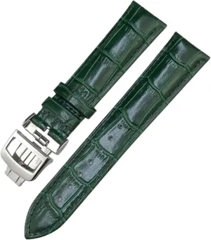 Genuine Leather 19mm 20mm 21mm 22mm Watchband For Jaeger LeCoultre Master Moonphase Black Blue Brown Green Cowhide Watch Strap