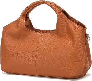 Genuine Leather Hobo Tote Bag Purses for Women