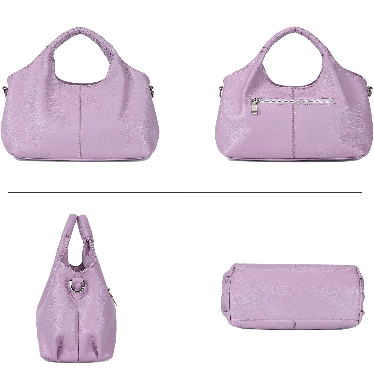 Genuine Leather Hobo Tote Bag Purses for Women