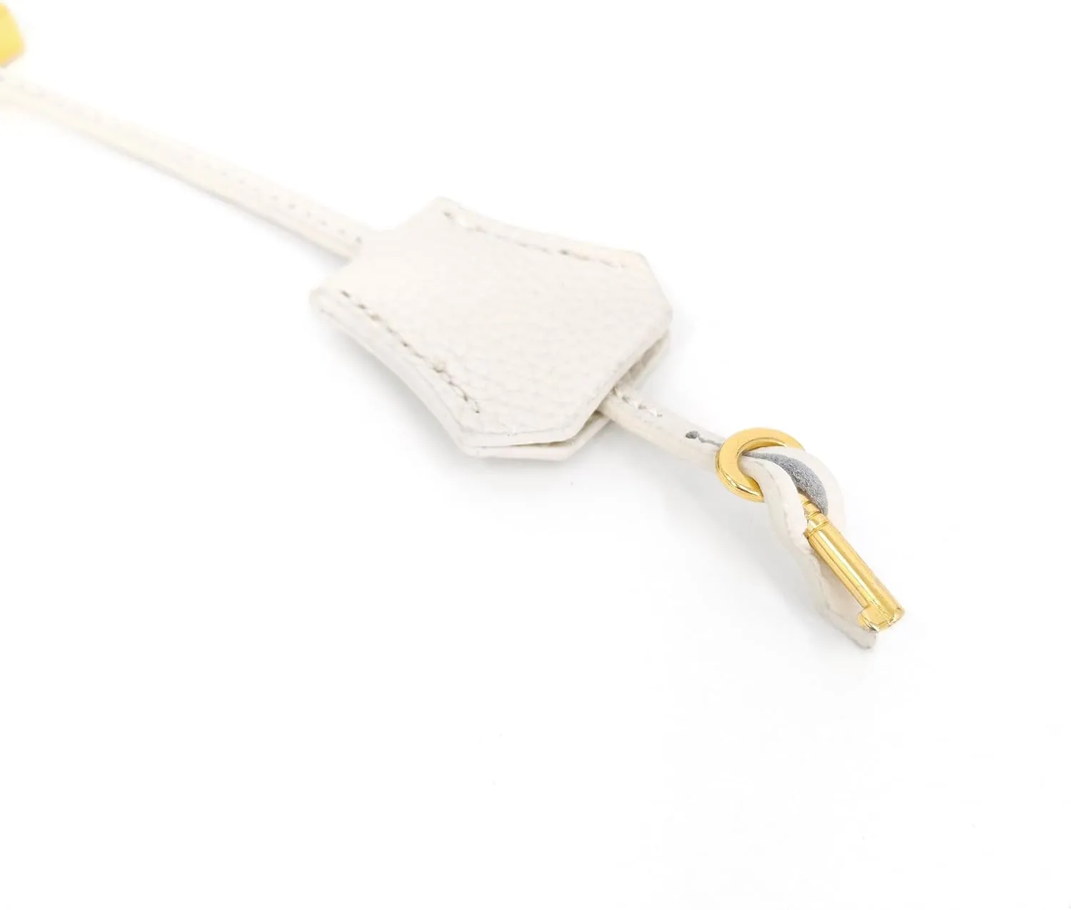 Genuine Leather Key Clochette Bag Charm, Bell Key Holder, Purse Keychain, Handbag Accessories Replacement, w/Padlock