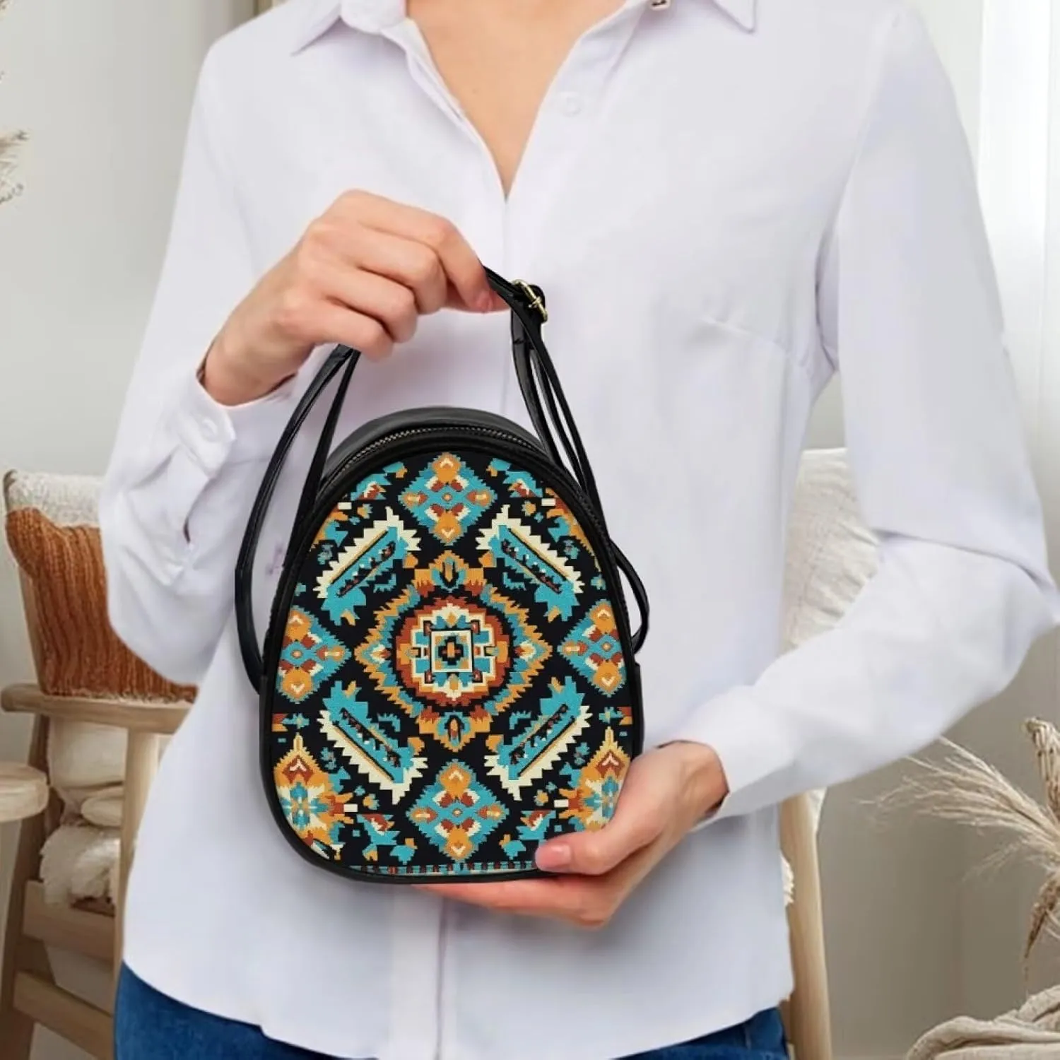 GIFTPUZZ Soft Leather Crossbody Purse for Women Small Cell Phone Bag with Top Handle Adjustable Strap and 3 Pockets