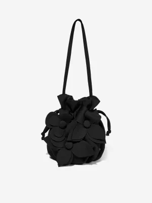 Girls Willow Flower Bag in Black (22.5cm)