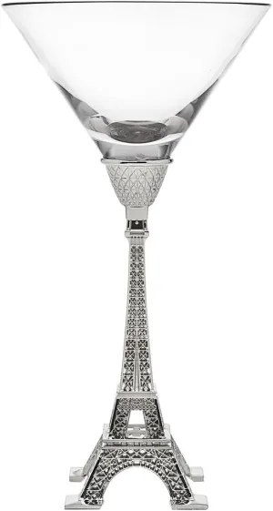 Godinger Silver Art Eiffel Tower Cocktail Martini Glass