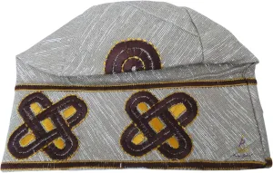 Gold Embroidery ASO Oke Groom Cap African Nigerian Hat Men Groom for Wedding Party Yoruba Hat Men Cap