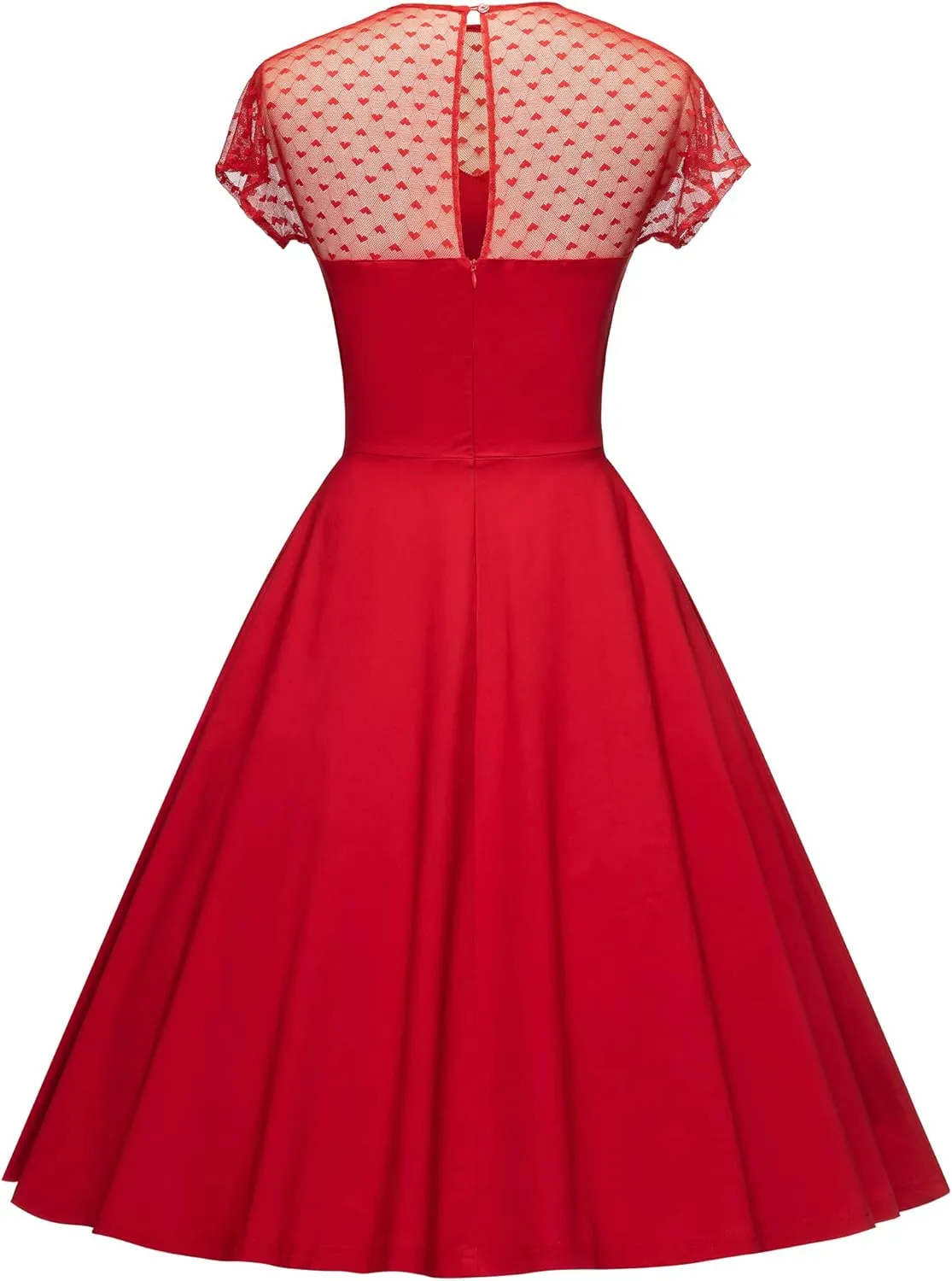 GownTown 1950 Women Dress Midi Shirt Dress Cocktail Dress with Belt