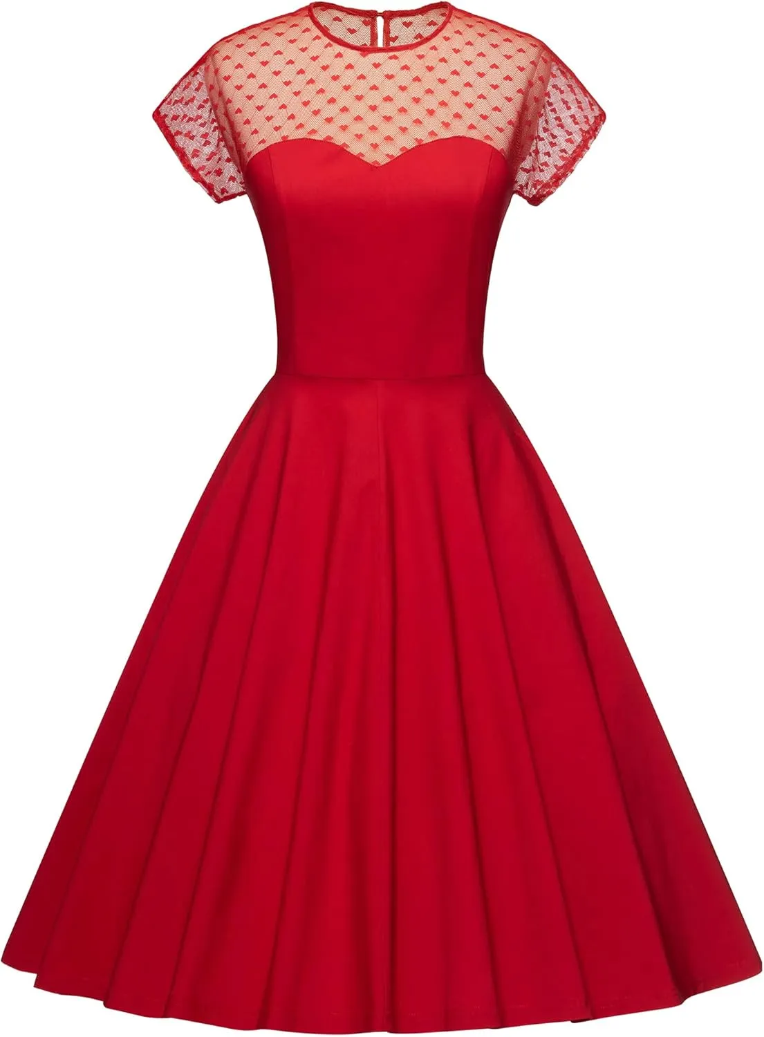 GownTown 1950 Women Dress Midi Shirt Dress Cocktail Dress with Belt