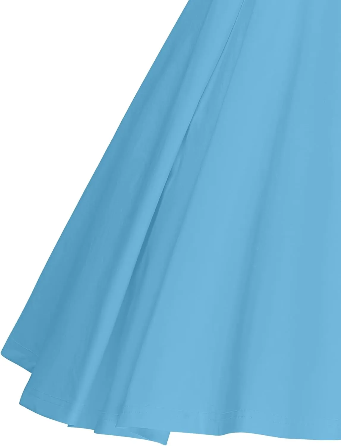 GownTown Women's 1950s V-Neck Adjustable Bowknot Swing Cocktail Dress