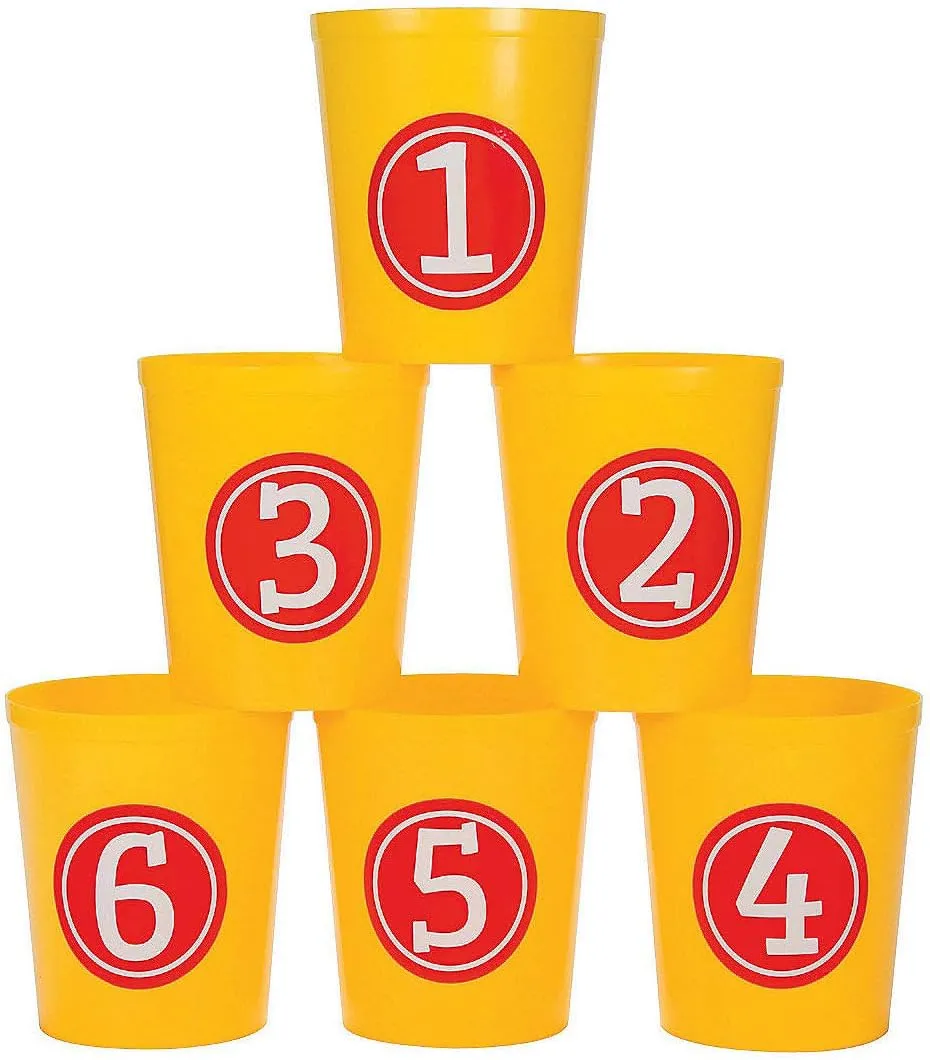 Grand Bean Bag Toss Game Buckets - Toys - 6 Pieces