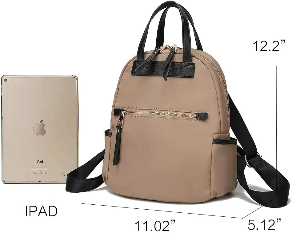 Greer Backpack Waterproof Nylon Travel Purses and Handbags by Mia K.