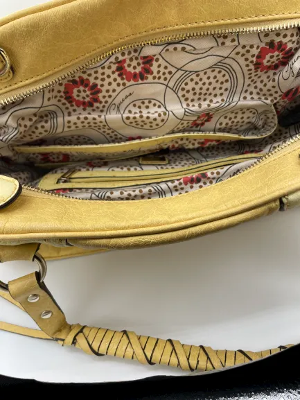 GUESS Yellow Satchel