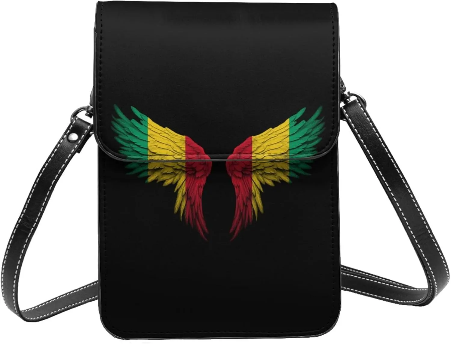 Guinea Guinean Flag Wings Small Crossbody Bag Is A Shoulder Bag Designed For Women And Girls Cell Phone Crossbody Wallet Purses With Card Slots Adjustable Strap
